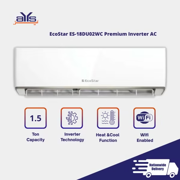 EcoStar ES-18DU02WC Premium Inverter AC