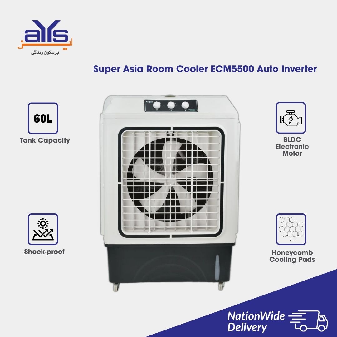 Super Asia Room Cooler ECM5500 Auto Inverter