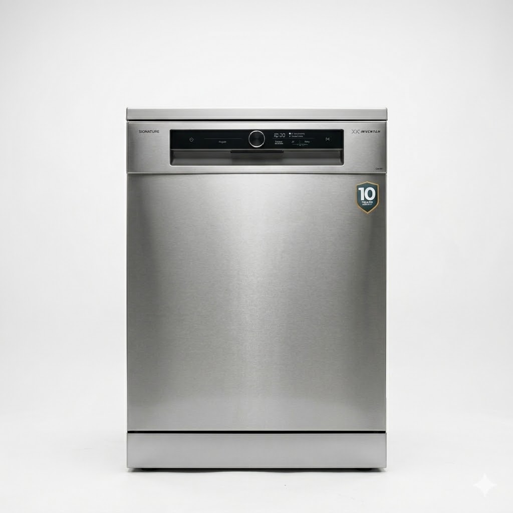 Signature DW300 Dishwasher, 15 Place Settings, 8 Wash Programs, Silver - Image 3