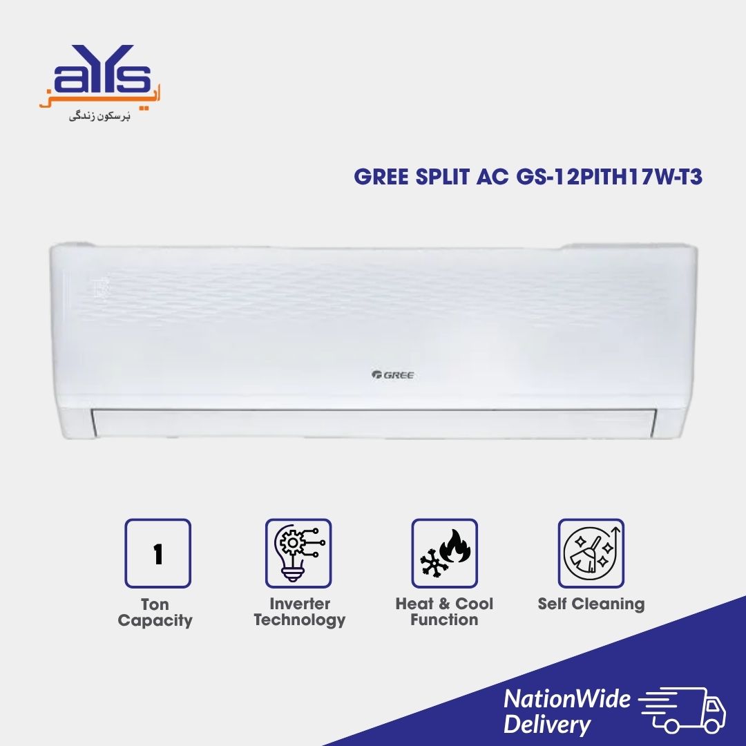 Gree GS-12PITH17W-T3 Inverter AC - Heat and Cool - Self Cleaning - Wifi Enabled