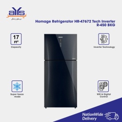 Homage Refrigerator HR-47672 Tech Inverter R-450 BKG