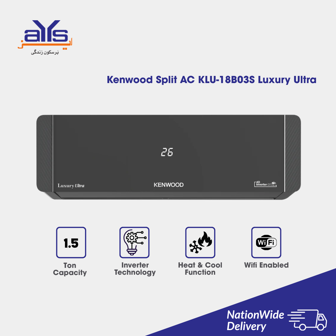 Kenwood Split AC KLU-18B03S Luxury Ultra