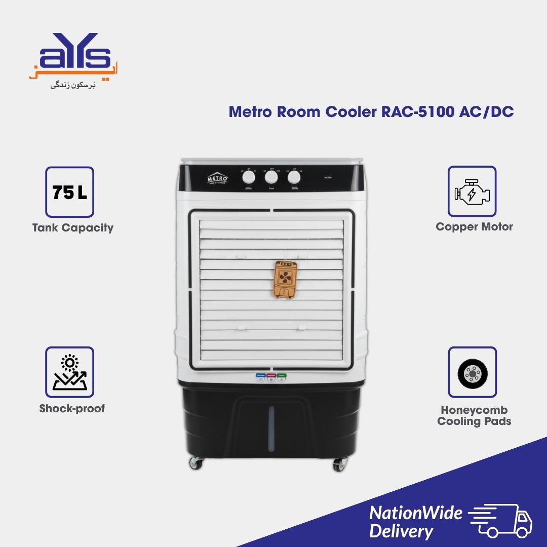 Metro Electric Room Cooler RAC-5100 AC DC Metro Electric Room Cooler RAC-5100 AC DC