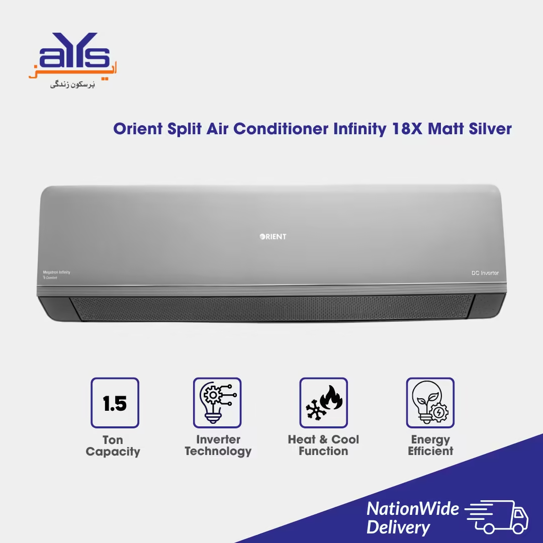 Orient-Split-Air-Conditioner-Infinity-18X-Matt-Silver