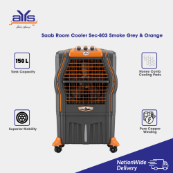 Saab Room Cooler Sec-803 Smoke Grey & Orange