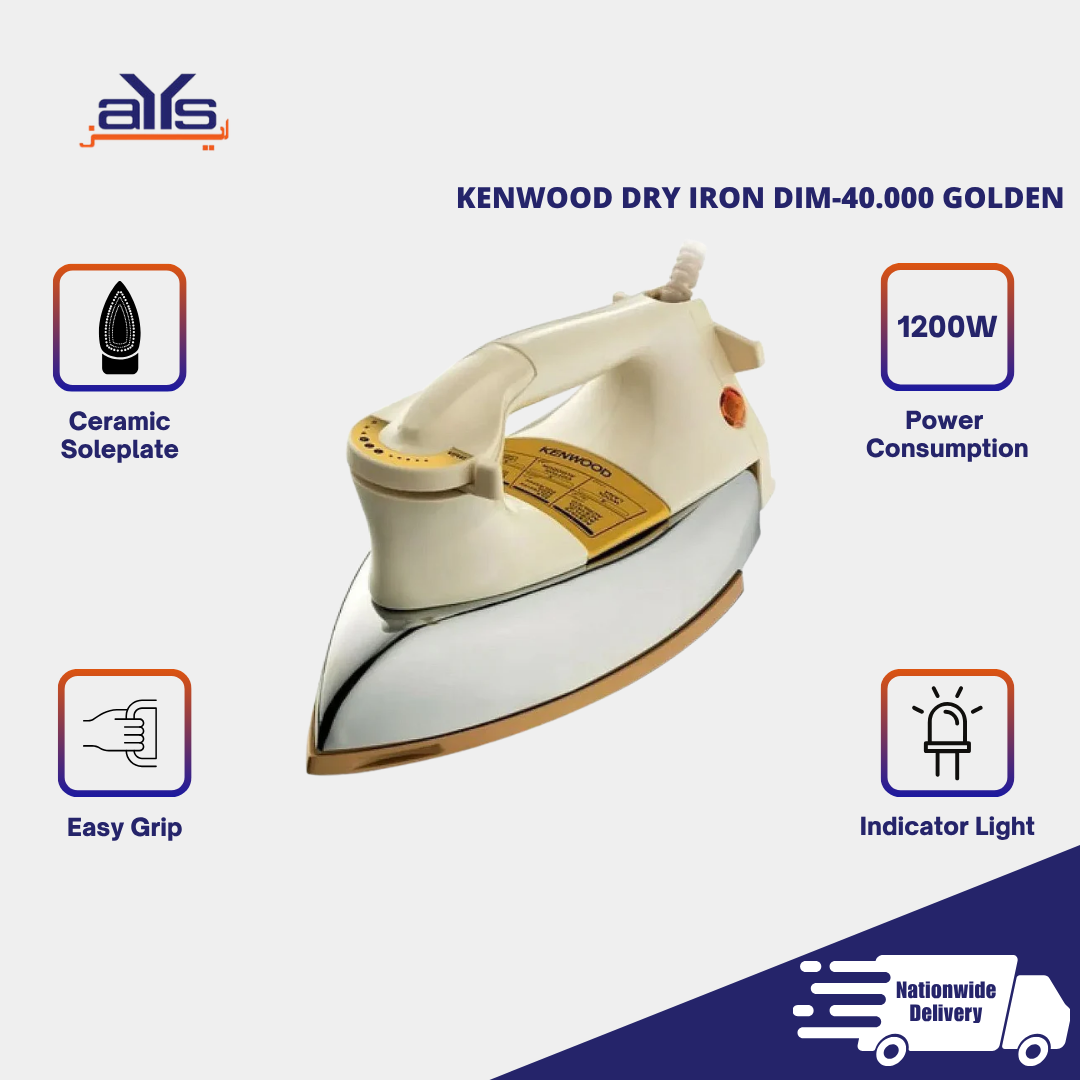 KENWOOD DRY IRON DIM-40.000 GOLDEN