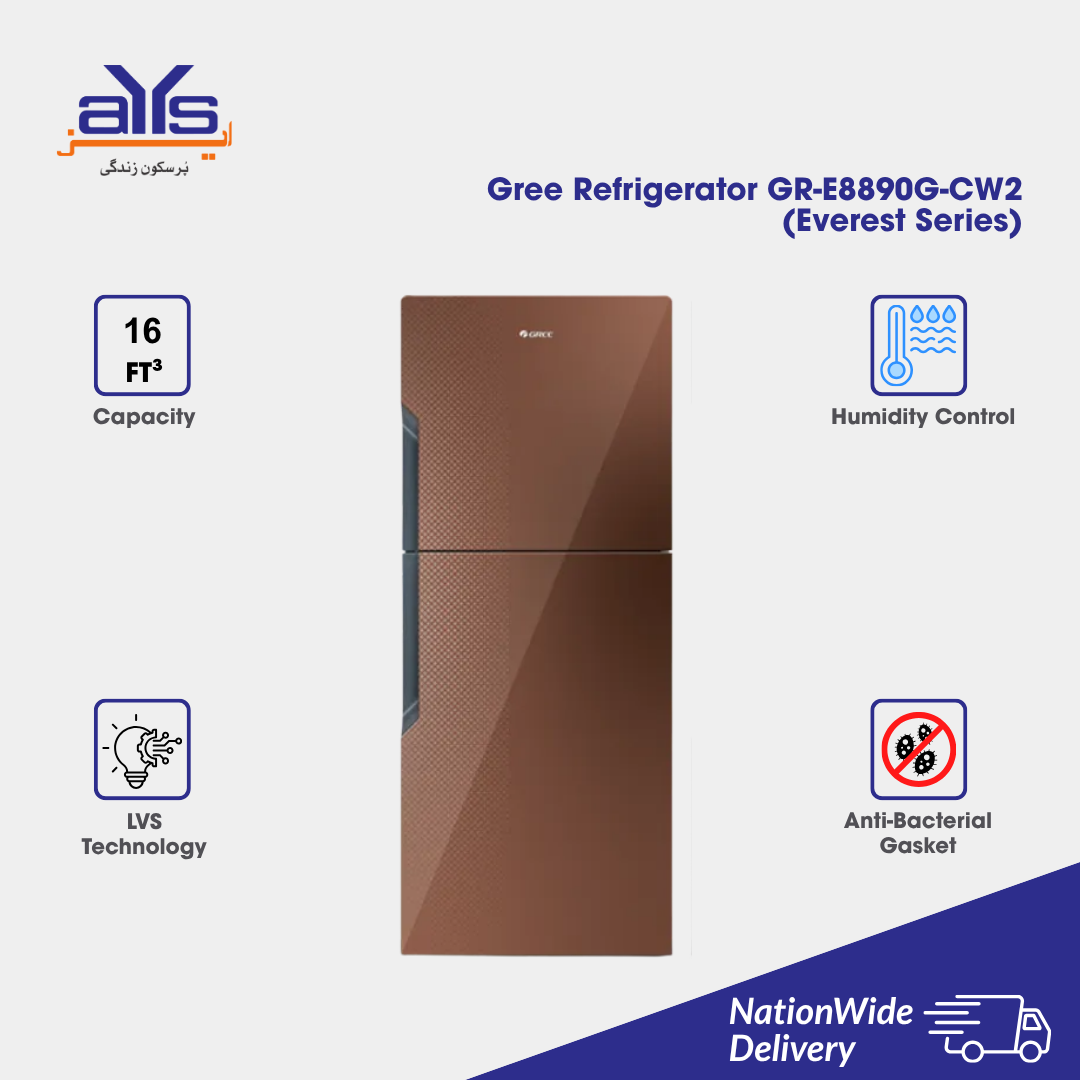 GREE REFRIGERATOR GR-E8890G-CW2(EVEREST SERIES)