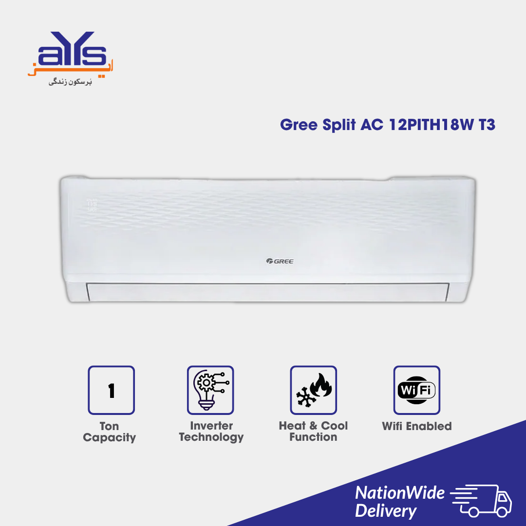 Gree Split AC 12PITH18W T3