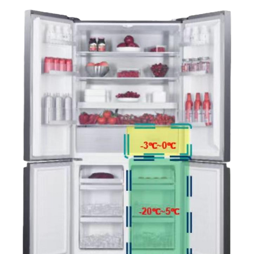 Signature FD90S French Door Inverter Refrigerator, 14 Cu Ft, Silver - Image 3