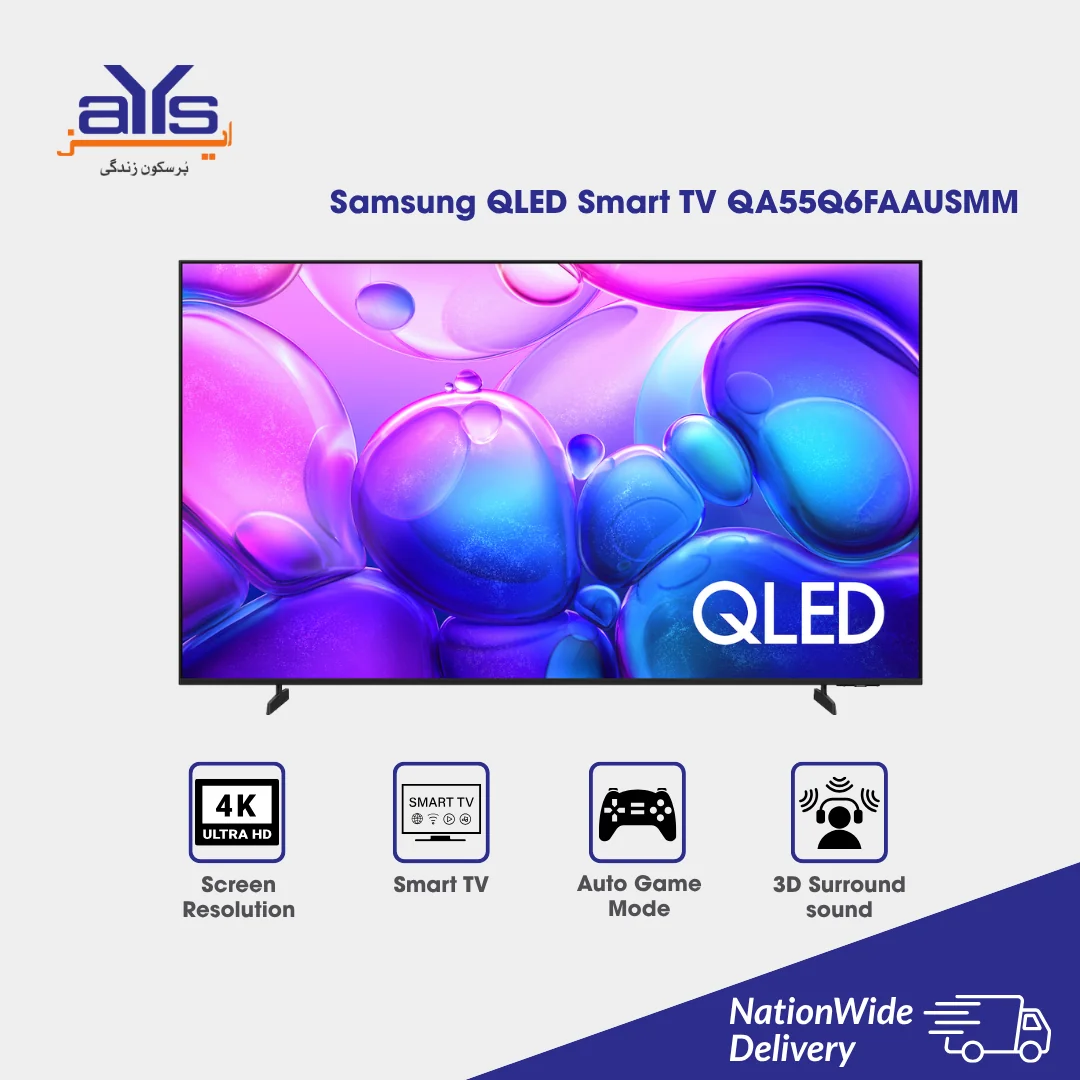 Samsung QLED Smart TV QA55Q6FAAUSMM