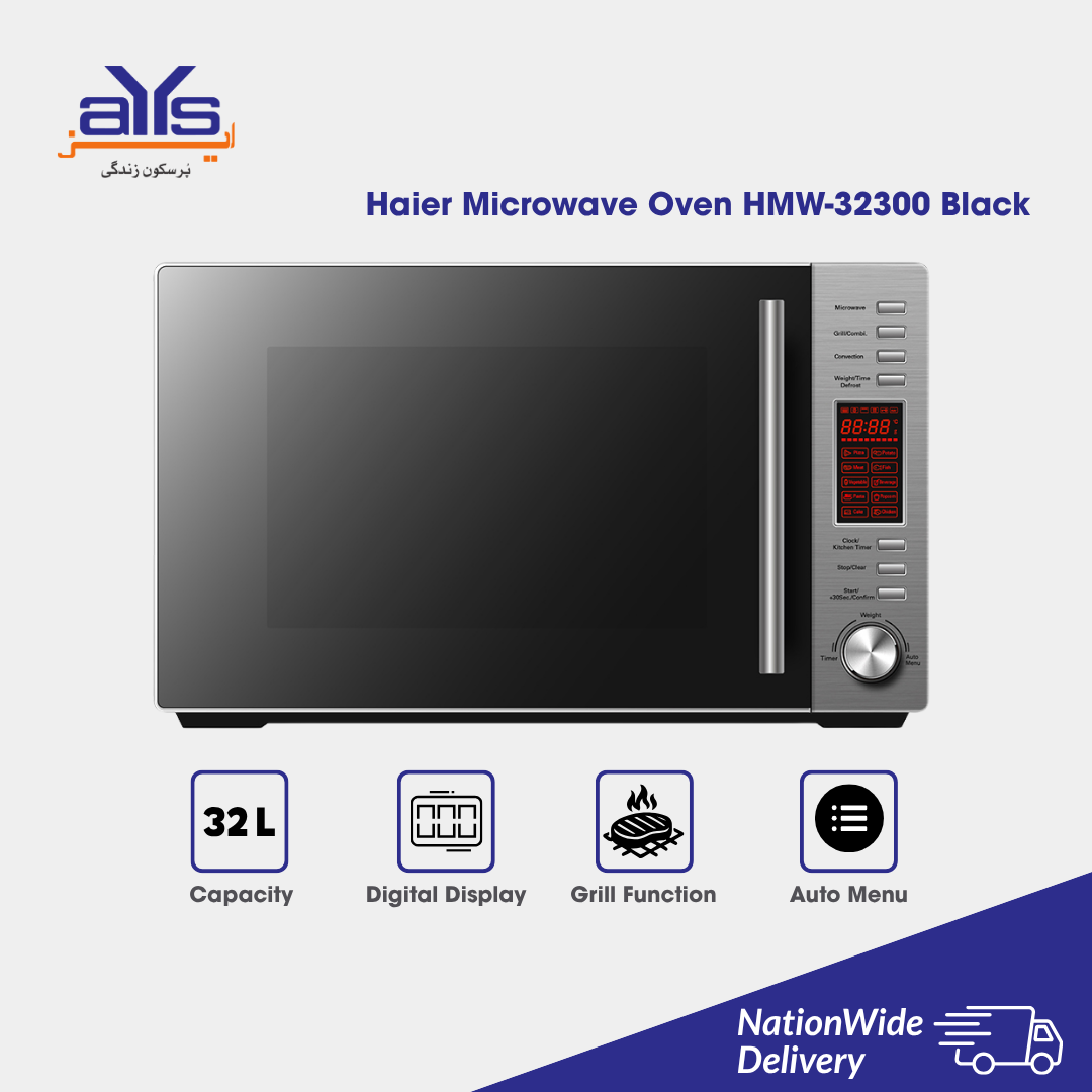 Haier Microwave Oven HMW-32300 Black