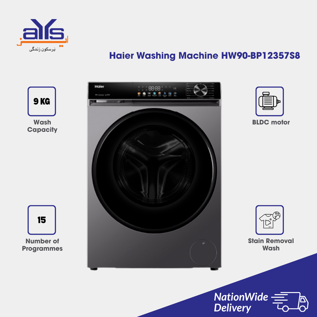 Haier Washing Machine HW90-BP12357S8