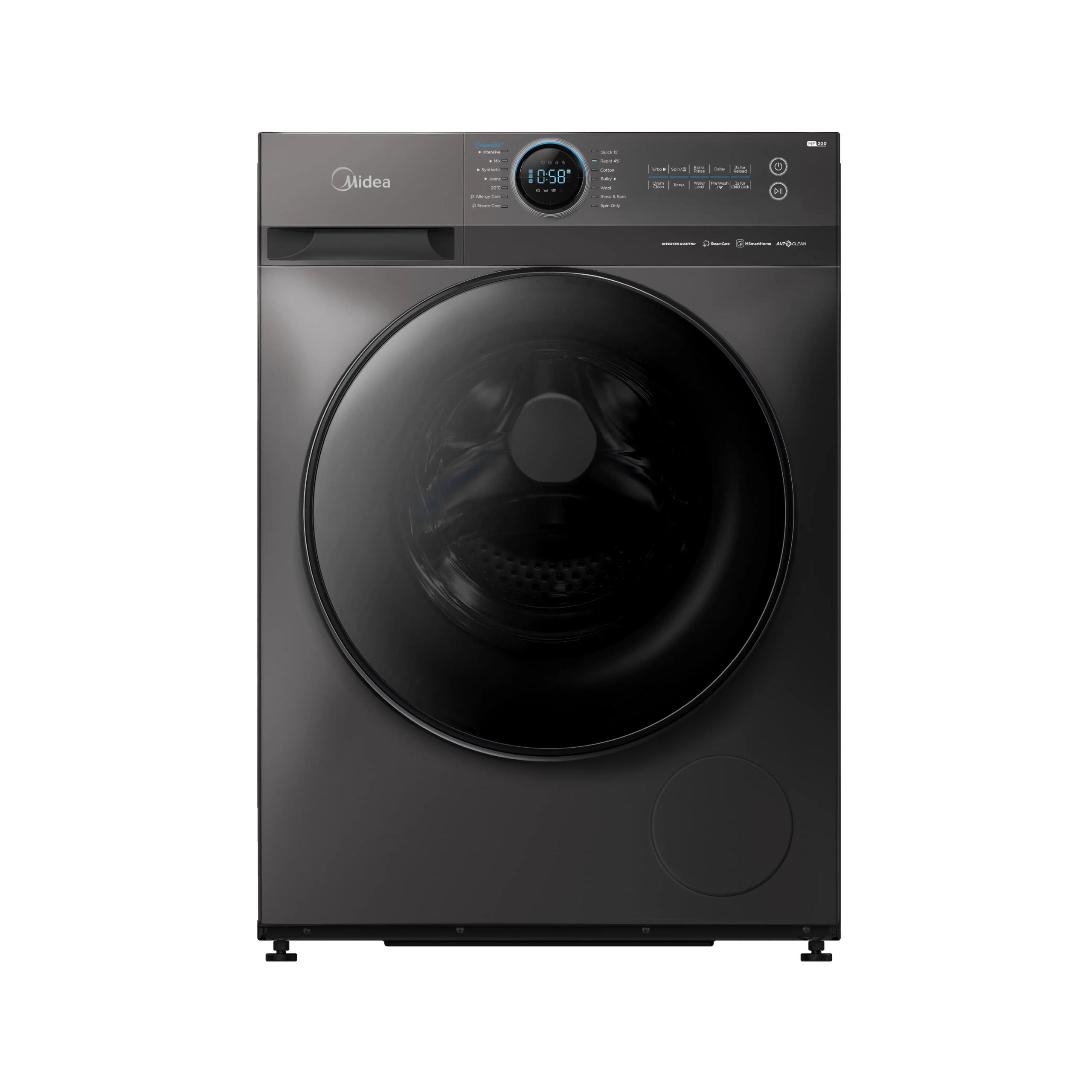 Midea MF200-D120-G-PK Front Load Inverter Washer Dryer, 12 Kg Wash, 8 Kg Dry - Image 2