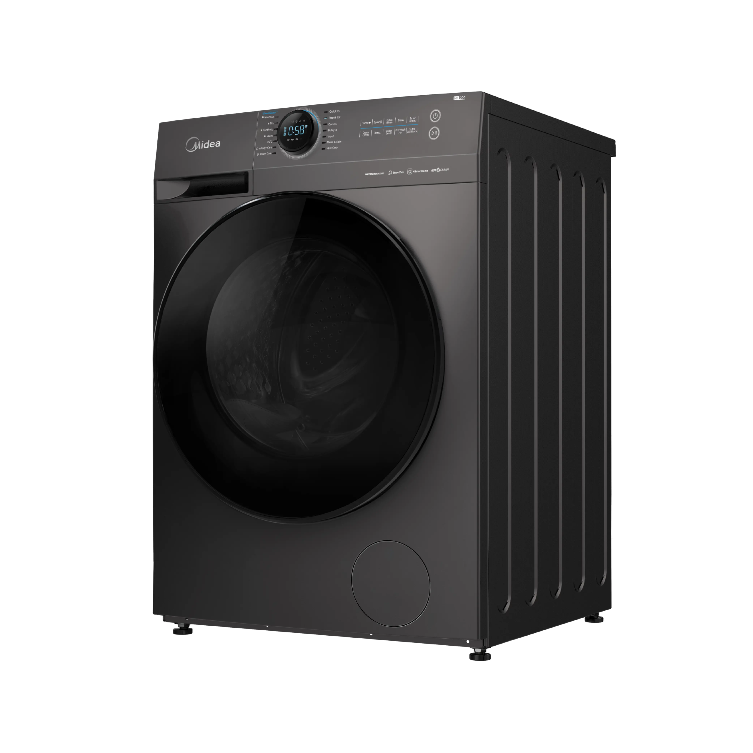Midea MF200-D120-G-PK Front Load Inverter Washer Dryer, 12 Kg Wash, 8 Kg Dry - Image 4