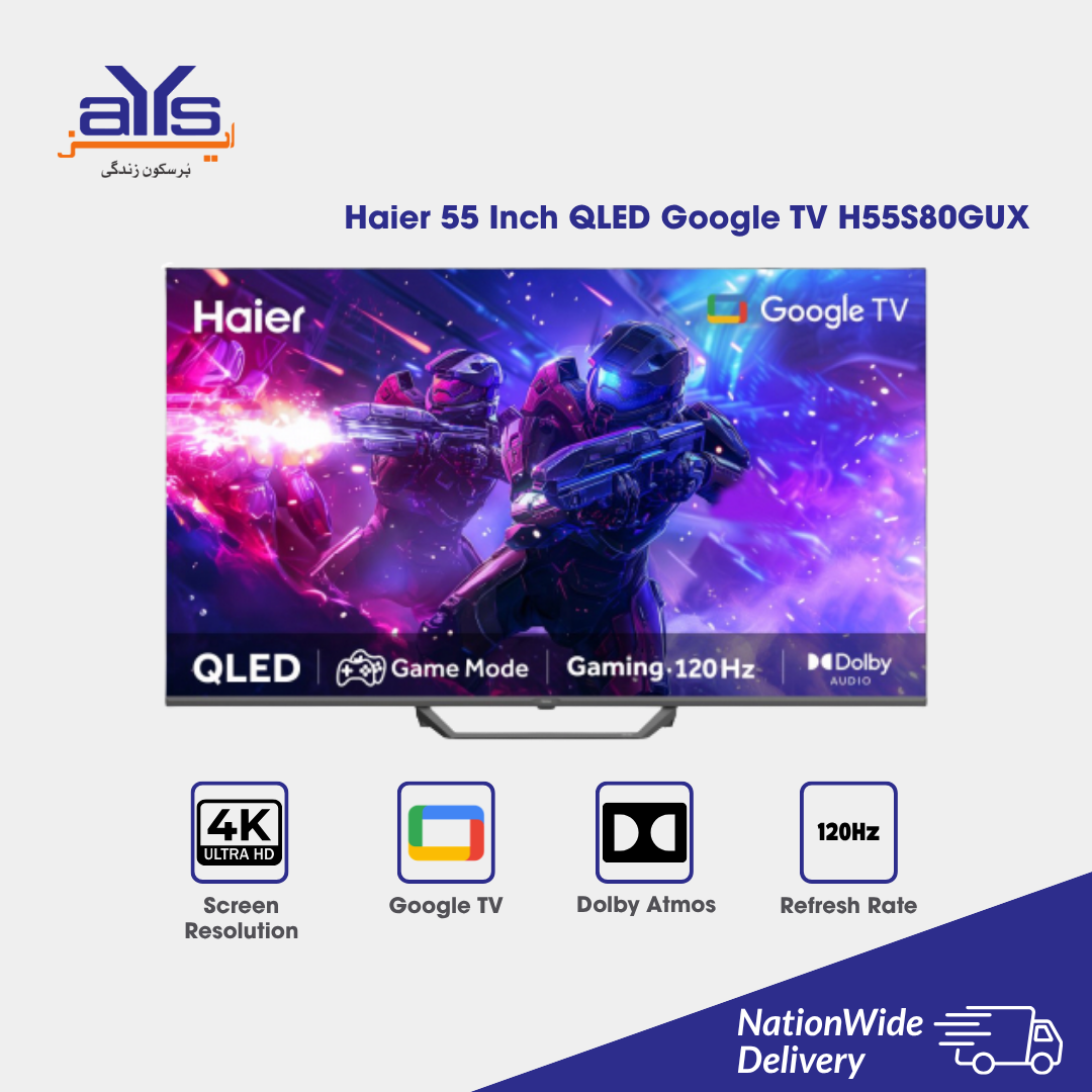 Haier 55 Inch QLED Google TV H55S80GUX