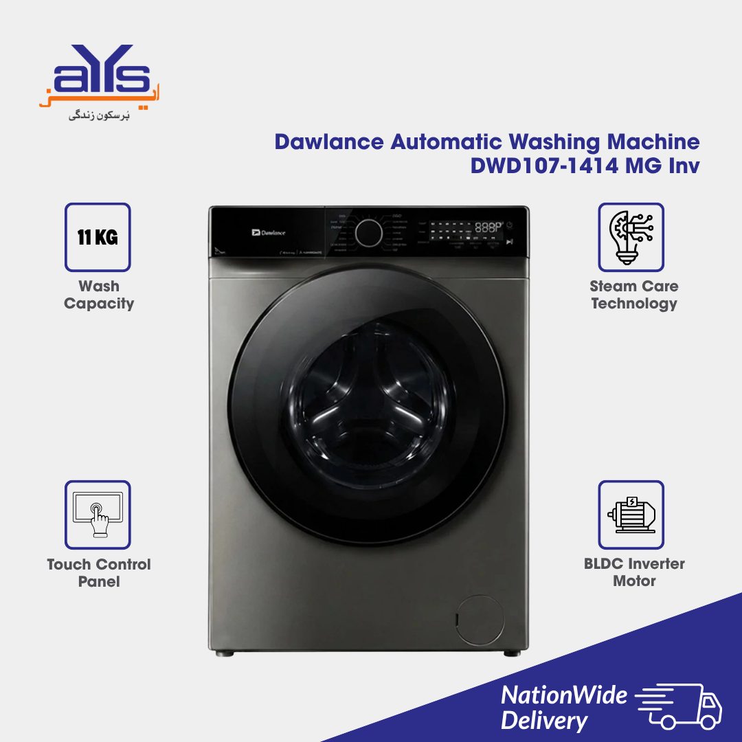 Dawlance Automatic Washing Machine DWD107-1414 MG Inv