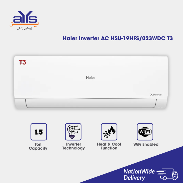 Haier Split Inverter AC HSU-19HFS/023WDC T3