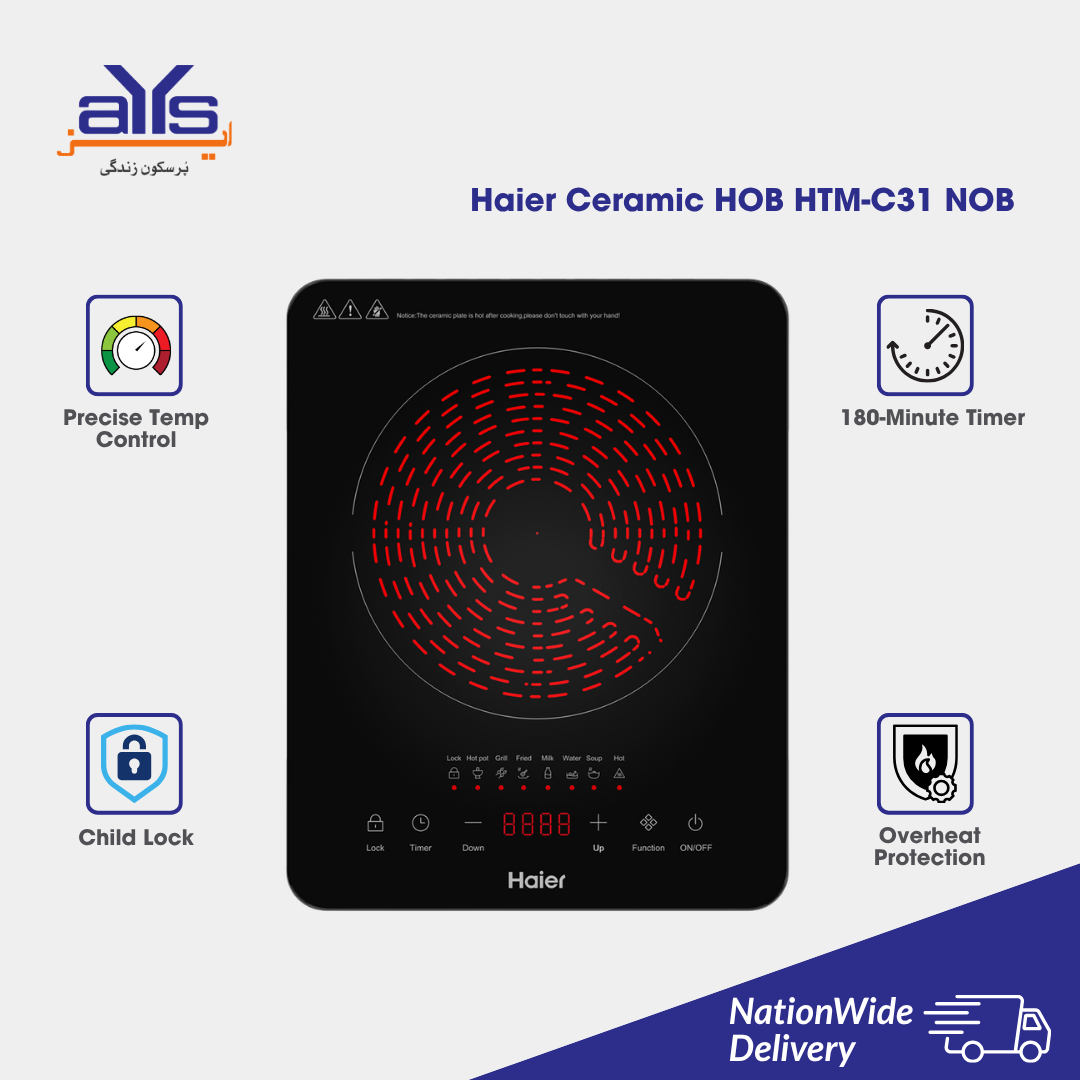 Haier Ceramic HOB HTM-C31 NOB