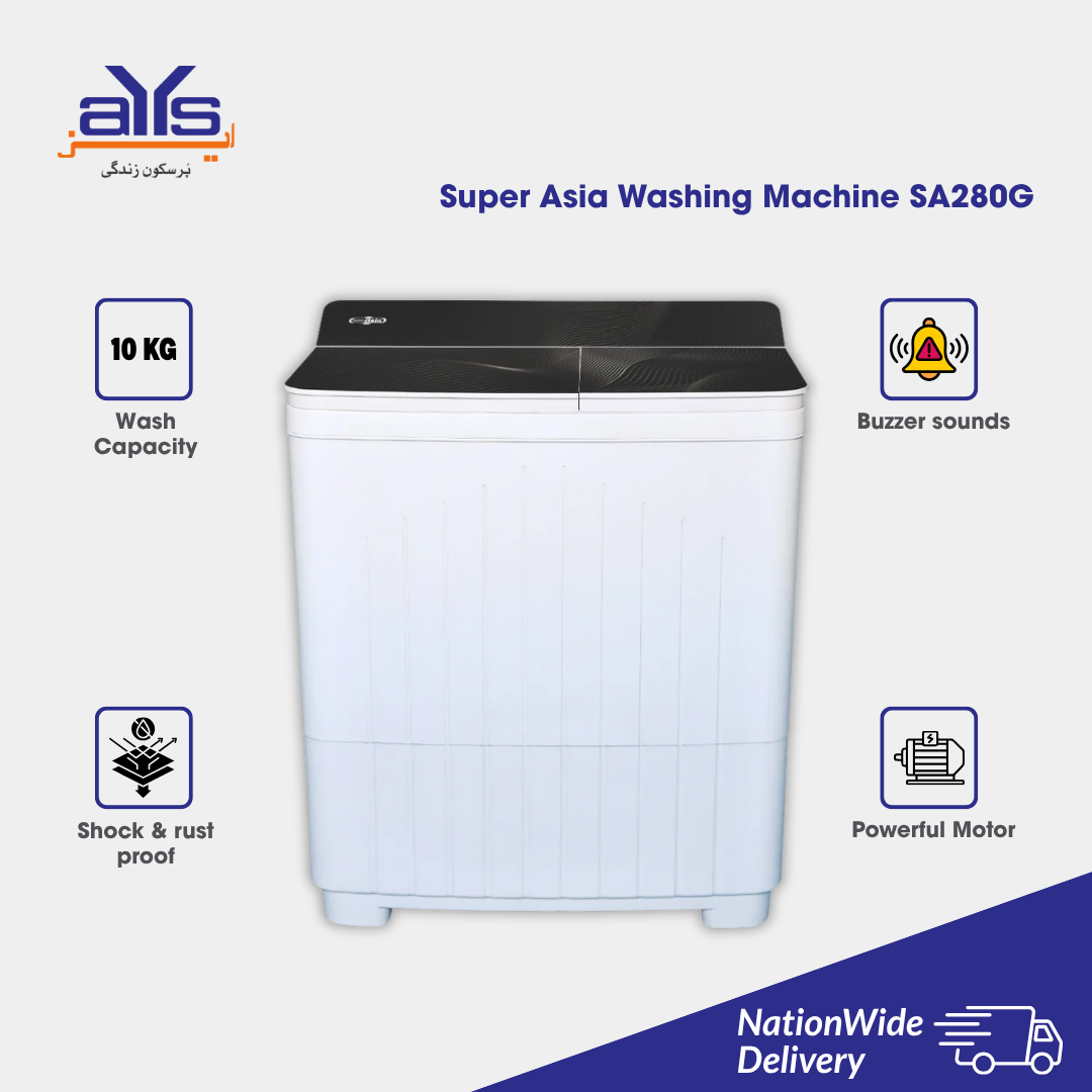 Super Asia Washing Machine SA280G